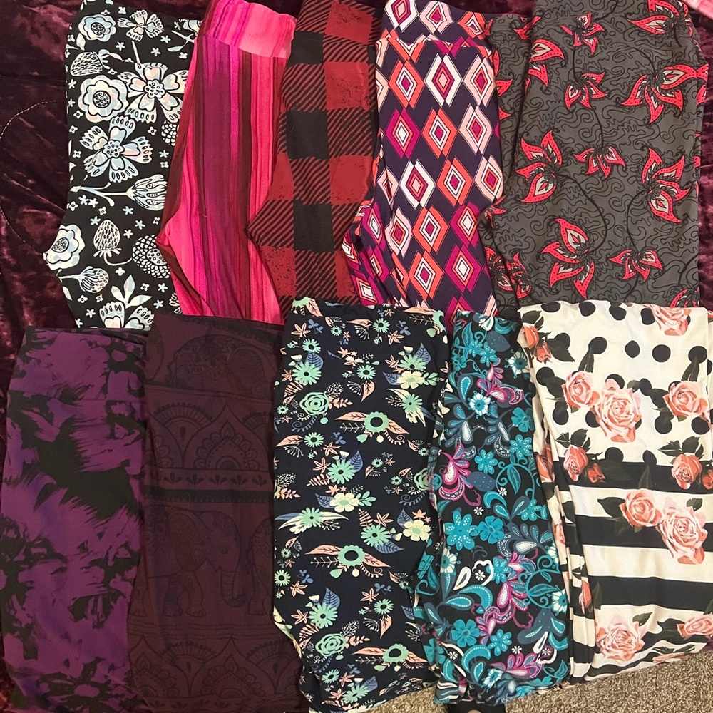 TC LulaRoe leggings ten pairs